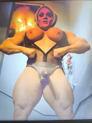 velmi dominantní kulturistku